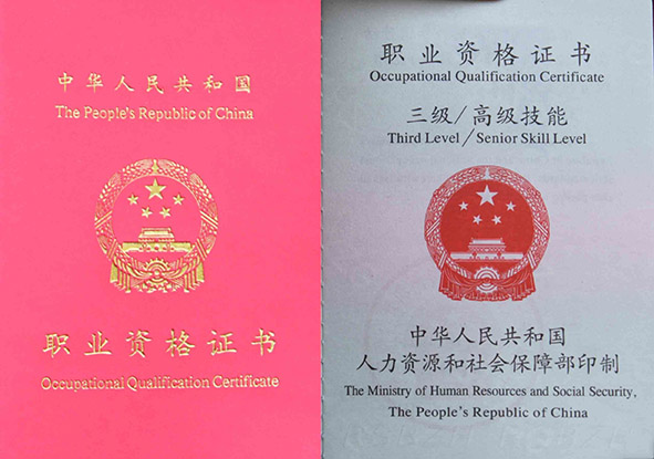 各等级职业资格证制作(图1)